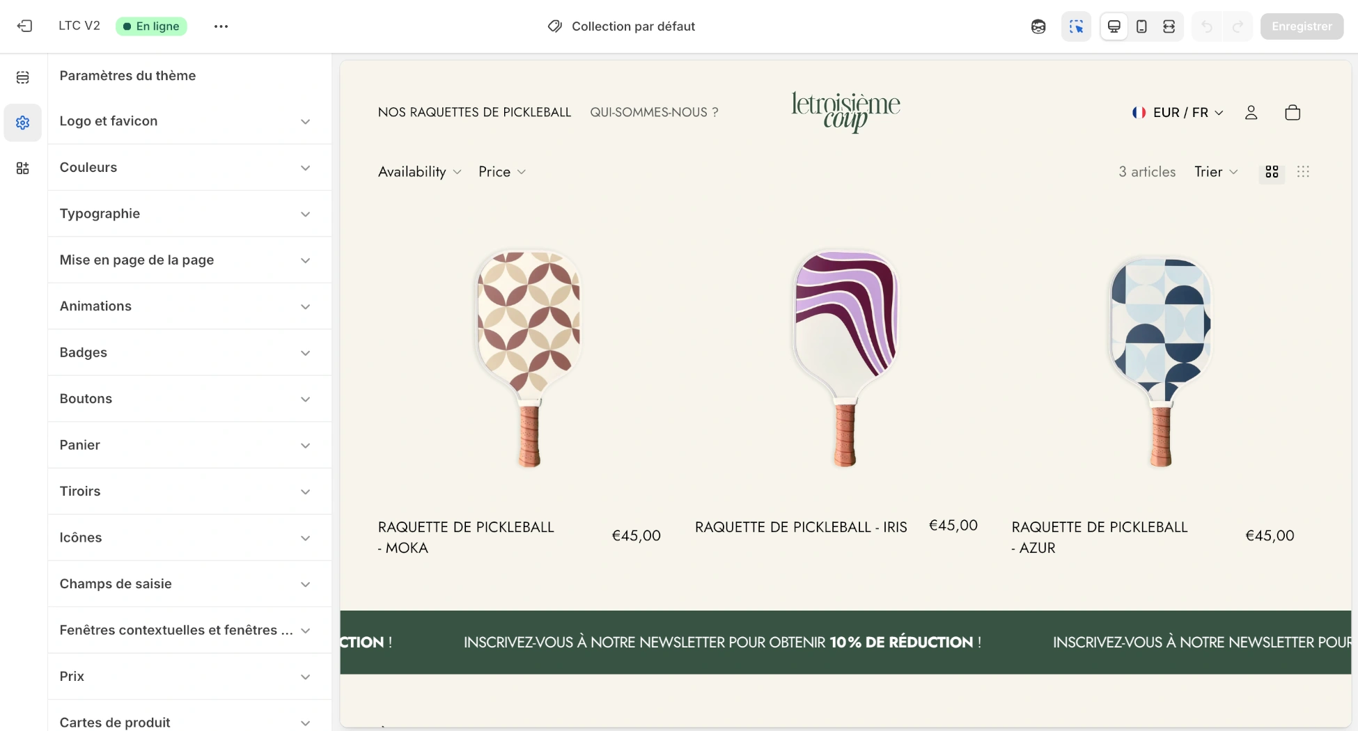 Le troisieme coup shopify